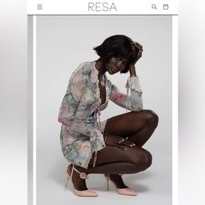 Floral Long Sleeve Mini Dress